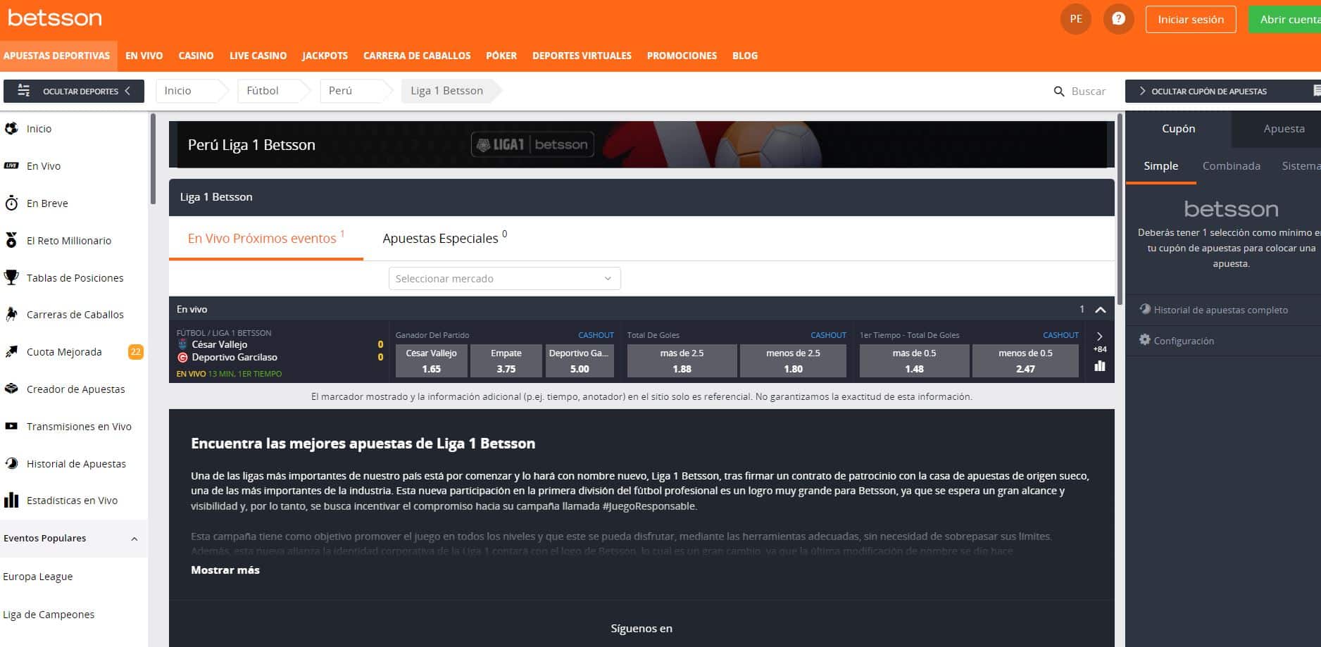 apuestas betsson