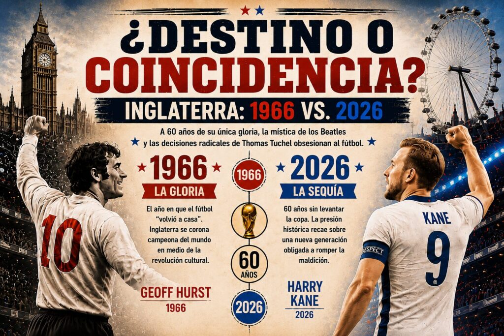 Inglaterra 1966 vs. 2026: 60 años de sequía, una pizarra maldita y el espejo de la gloria